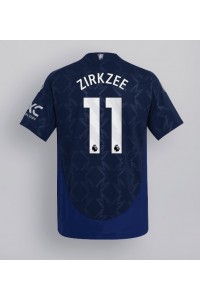 Manchester United Joshua Zirkzee #11 Voetbaltruitje Uit tenue 2024-25 Korte Mouw